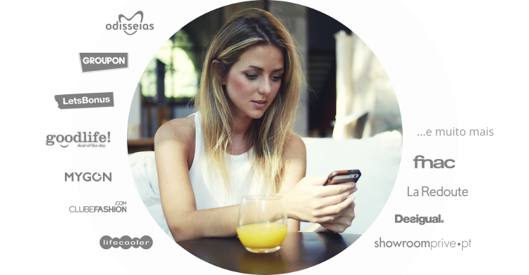 Grandes Marcas Integradas: Fnac, La Redoute, Groupon, Showroomprive